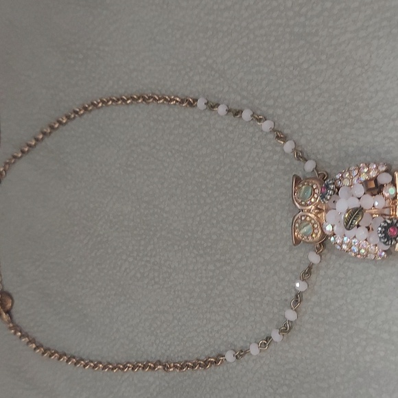 Betsey Johnson VINTAGE OWL PENDANT NECKLACE - Picture 4 of 7
